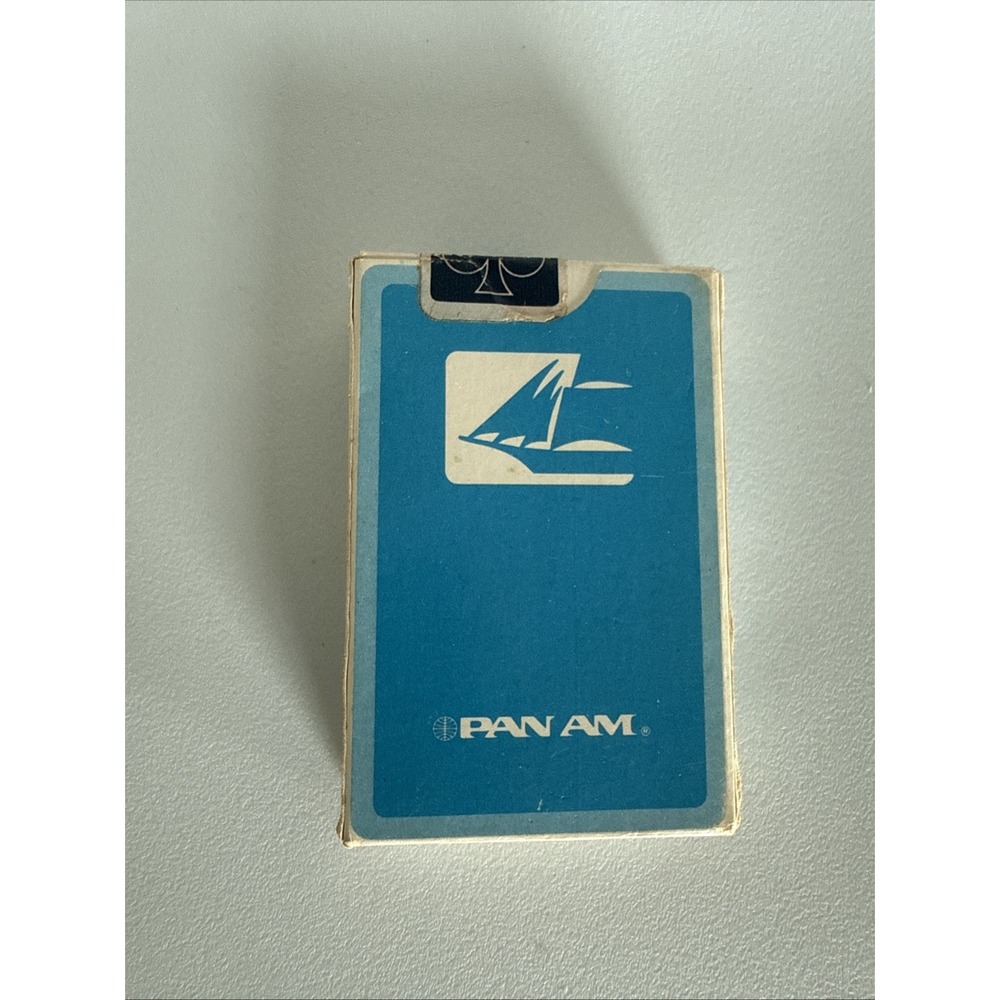PAN AM Air Airlines Playing Cards Deck Sealed Blue New Vintage